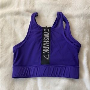 Gymshark zip up mesh sports bra
